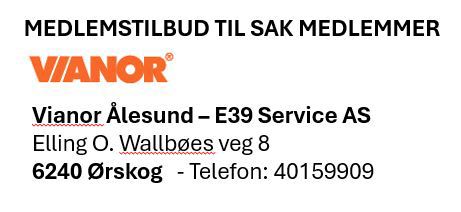 SAK Medlems avtale E39 Service AS Ørskog