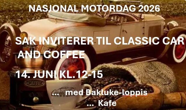 Artikkelbilde til artikkelen Nasjonal Motordag 14. juni Classic Cars And Coffee