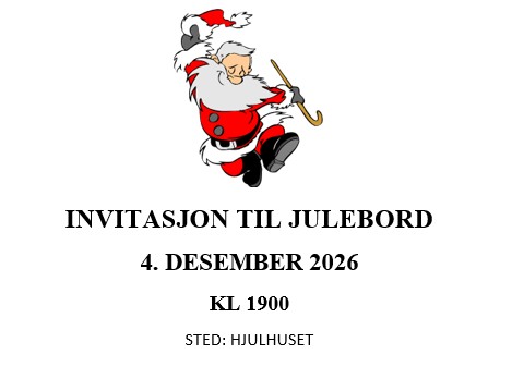 Artikkelbilde til artikkelen Julebord SAK Hjulhuset fredag 4.desember 2026